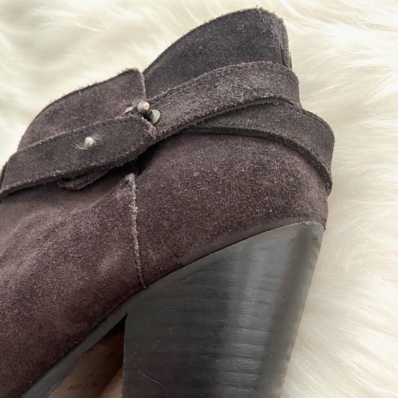 #243 Rag & Bone Soft Black Distressed Boho Leather Heel Boots - Picture 4 of 17